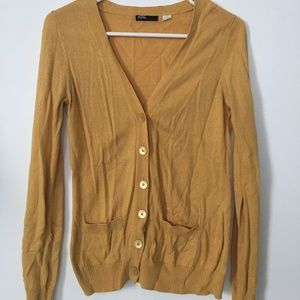 Urban Outfitters BDG Mustard Yellow Cardigan